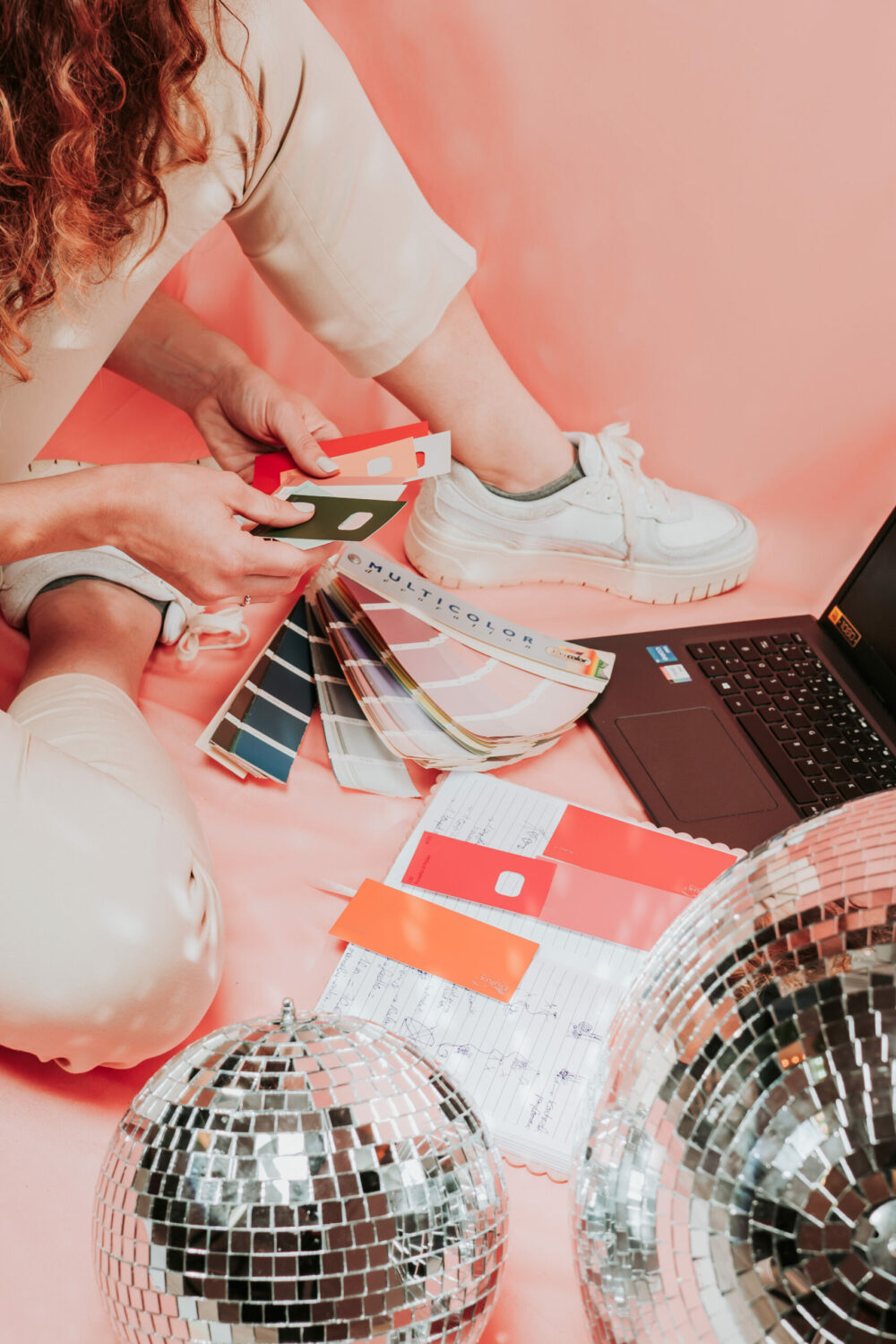 Camille Créart, wedding designer avec un nuancier de couleurs