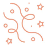 decoration Illustration de confettis et étoiles