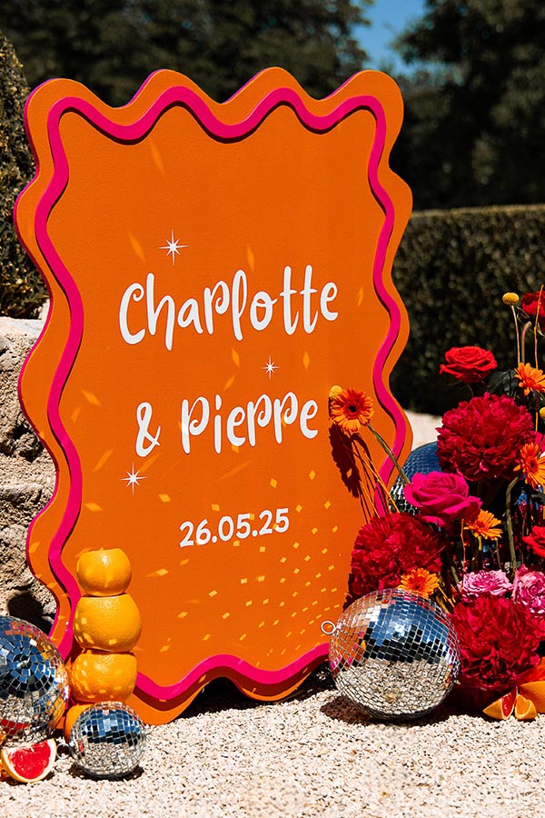 panneau de bienvenue pour mariage sur mesure